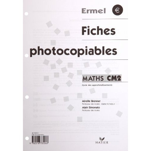 Emprunter Maths CM2. Fiches photocopiables livre