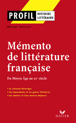 Emprunter Mémento de littérature française. Du Moyen Age au XXème siècle livre