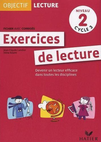 Emprunter Exercices de lecture Niveau 2 Cycle 3. Fichier avec corrigés livre