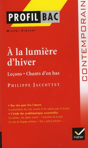 Emprunter A la lumière d'hiver (1977). Précédé de Leçons et de Chants d'en bas livre