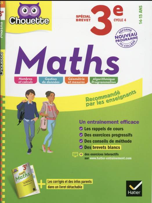 Emprunter Maths 3e Cycle 4 livre