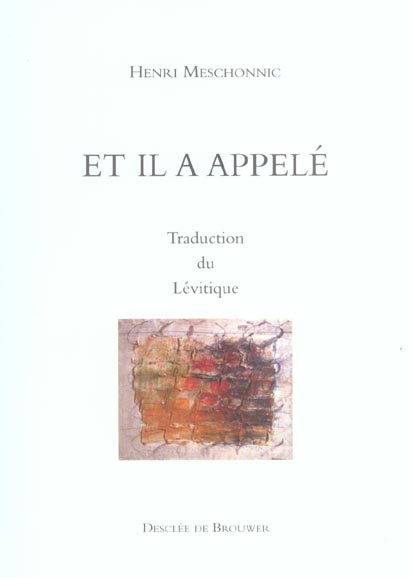 Emprunter Et il a appelé. Traduction du Lévitique livre