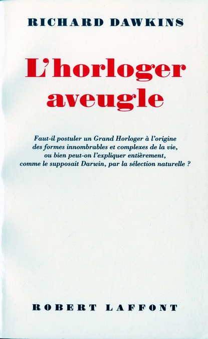 Emprunter L'horloger aveugle livre