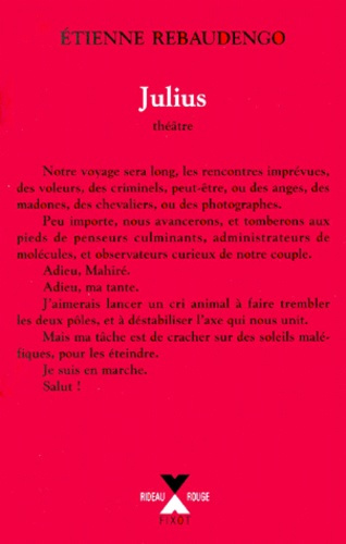 Emprunter Julius. Ouvrage pour la scène en huit parties livre