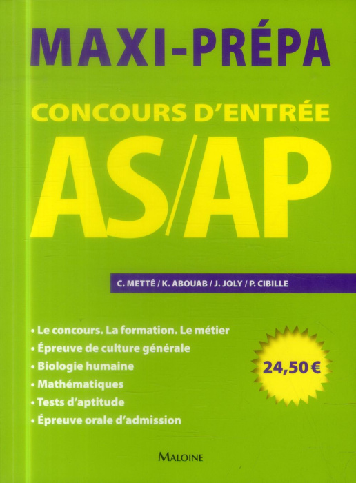 Emprunter Concours d'entrée AS/AP livre