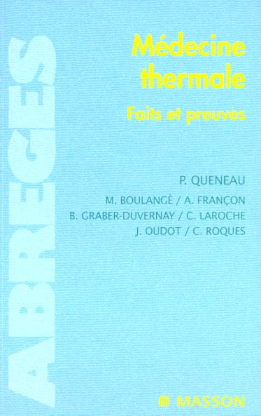 Emprunter Médecine thermale. Faits et preuves livre