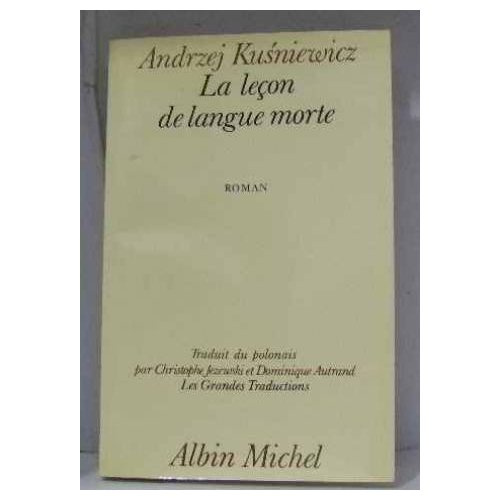 Emprunter LA LECON DE LANGUE MORTE livre