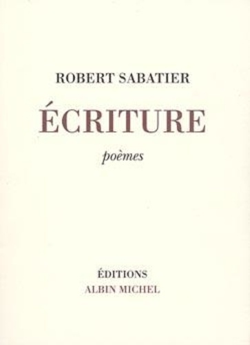 Emprunter Écriture. Poèmes livre