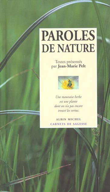 Emprunter Paroles de nature livre