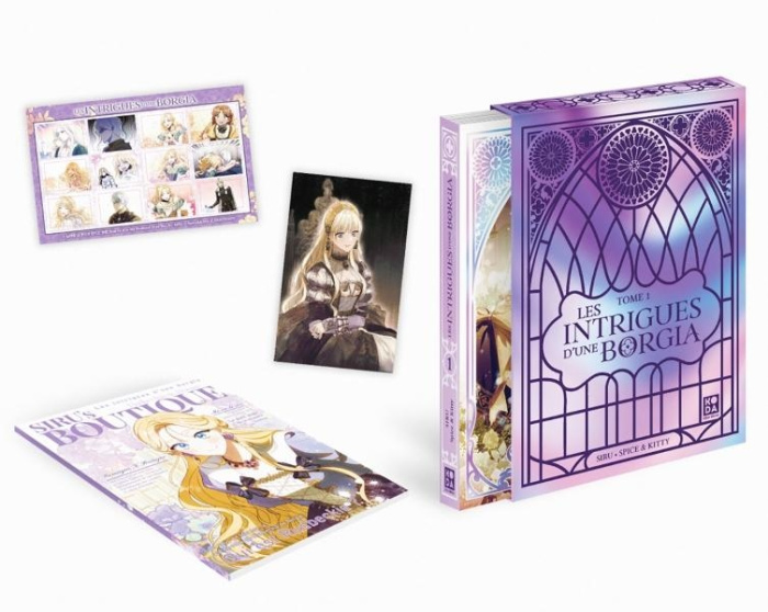 Emprunter Les intrigues d'une Borgia Tome 1 . Avec 1 artbook, 1 planche de sticker, 1 carte postale, Edition c livre