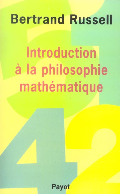 Emprunter Introduction à la philosophie mathématique livre