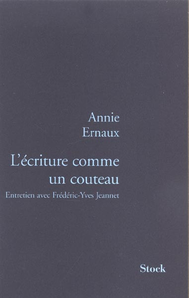 Emprunter L'écriture comme un couteau. Entretiens avec Frédéric-Yves Jeannet livre