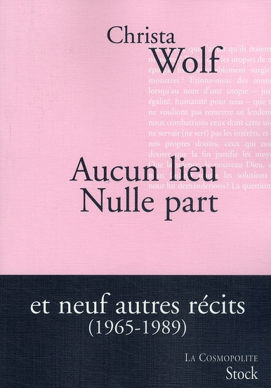 Emprunter Aucun lieu, Nulle part. Et neuf autres récits (1965-1989) livre