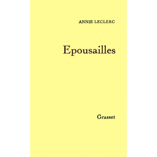Emprunter Epousailles livre