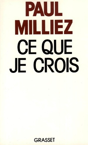 Emprunter Ce que je crois livre