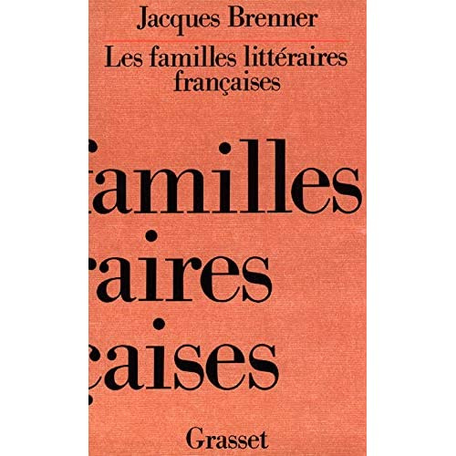 Emprunter Les Familles littéraires françaises livre