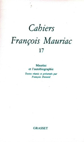 Emprunter CAHIERS FRANCOIS MAURIAC. Tome 17 livre