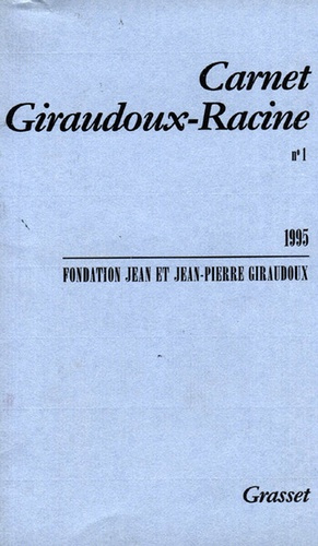 Emprunter Carnet Giraudoux-Racine N° 1 livre