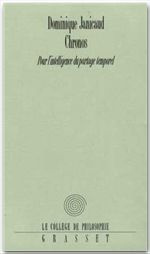 Emprunter CHRONOS. Pour l'intelligence du partage temporel livre