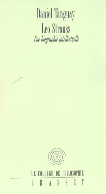 Emprunter Leo Strauss. Une biographie intellectuelle livre