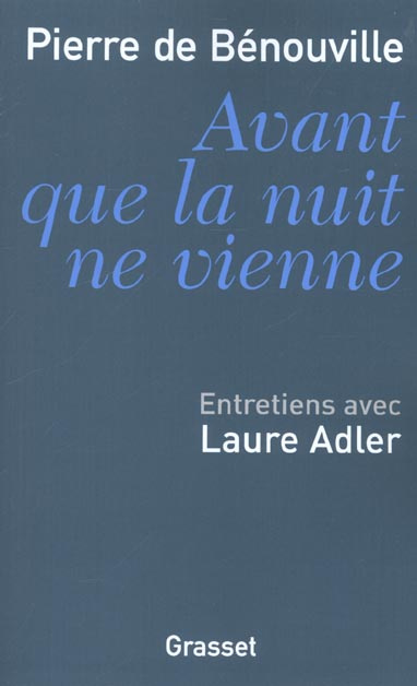 Emprunter Avant que la nuit ne vienne. Entretiens avec Laure Adler livre
