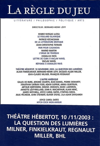 Emprunter La Règle du jeu N° 24 Janvier 2004 livre