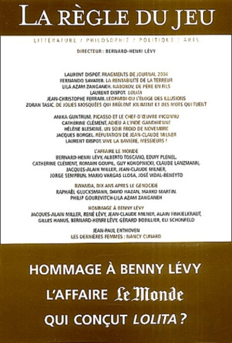 Emprunter La Règle du jeu N° 25 Mai 2004 livre