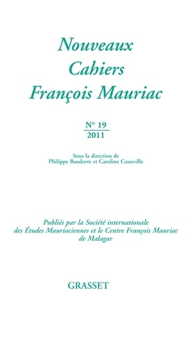 Emprunter Nouveaux Cahiers François Mauriac N° 19/2011 livre