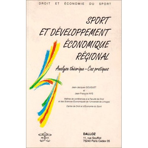 Emprunter SPORT ET DEVELOPPEMENT ECONOMIQUE ET REGIONAL livre
