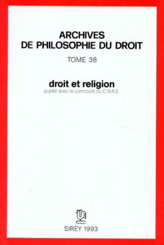 Emprunter Droit et religion. [colloque international, 13 et 14 novembre 1992 livre