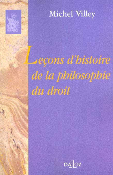 Emprunter Leçons d'histoire de la philosophie du droit livre