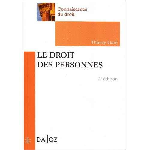 Emprunter Le droit des personnes livre