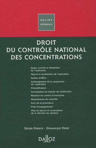Emprunter Droit du contrôle national des concentrations livre