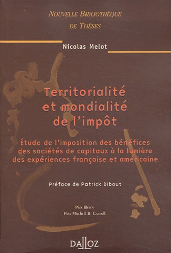 Emprunter Territorialité et mondialité de l'impôt. Etudes de l'imposition des bénéfices des sociétés de capita livre