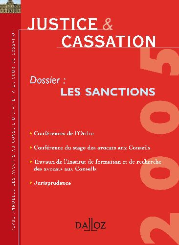 Emprunter Justice & Cassation 2005 : Les sanctions livre