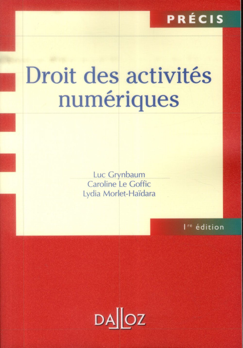 Emprunter Droit des activités numériques livre