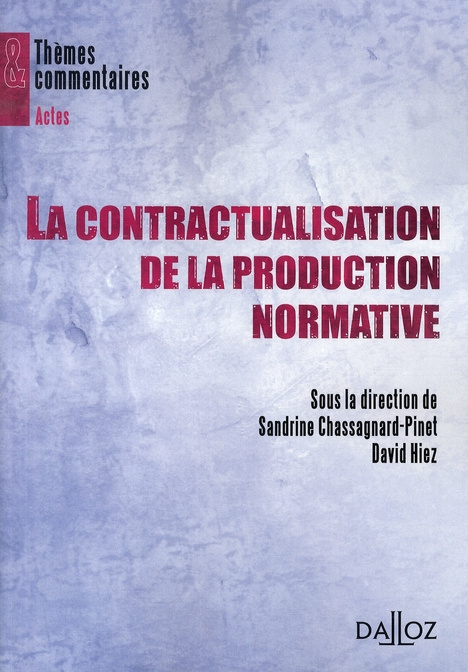 Emprunter La contractualisation de la production normative livre