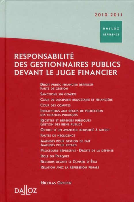Emprunter Responsabilité des gestionnaires publics devant le juge financier livre
