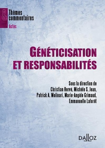 Emprunter Généticisation et responsabilités livre