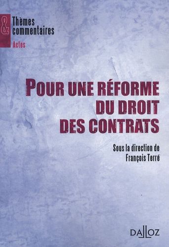 Emprunter Pour une réforme du droit des contrats livre