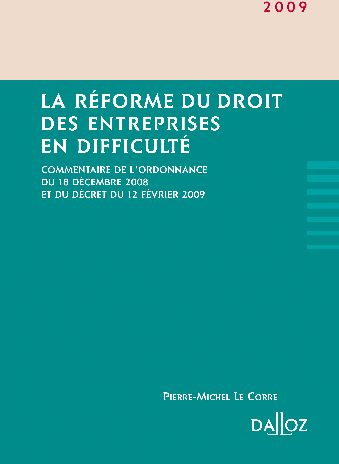 Emprunter La réforme du droit des entreprises en difficulté livre
