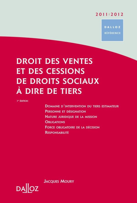Emprunter Droit des ventes et des cessions de droits sociaux à dire de tiers. Edition 2011-2012 livre