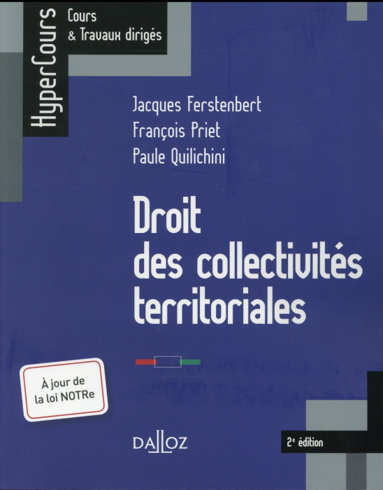 Emprunter Droit des collectivités territoriales. 2e édition 2016 livre
