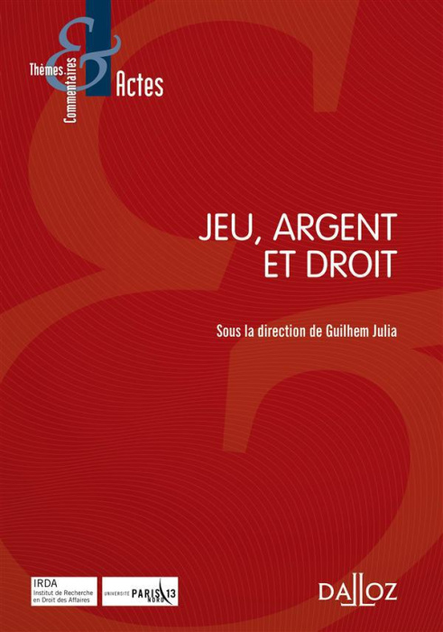 Emprunter Jeu, argent et droit livre