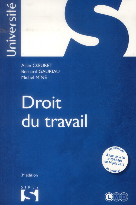 Emprunter Droit du travail. 3e Edition 2013 livre