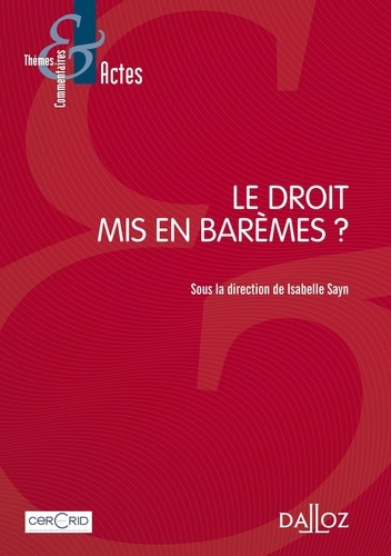 Emprunter Le droit mis en barèmes ? livre