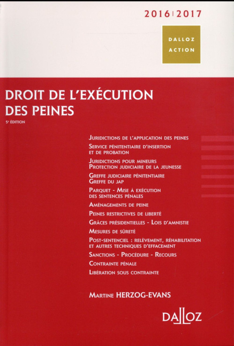 Emprunter Droit de l'exécution des peines. Edition 2016-2017 livre