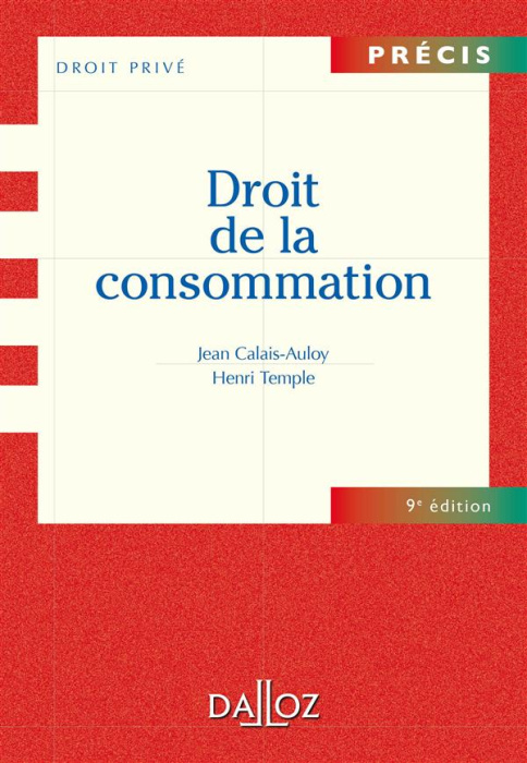 Emprunter Droit de la consommation. 9e édition livre