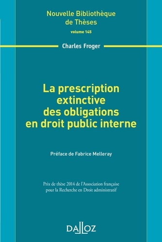Emprunter La prescription extinctive des obligations en droit public interne livre