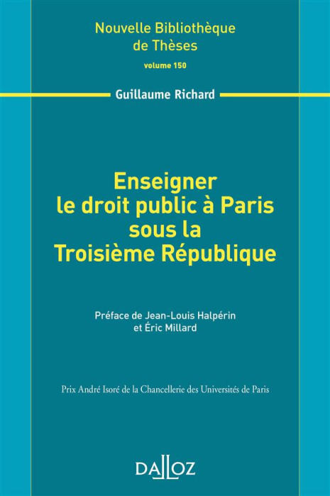 Emprunter Enseigner le droit public à Paris sous la Troisième République livre